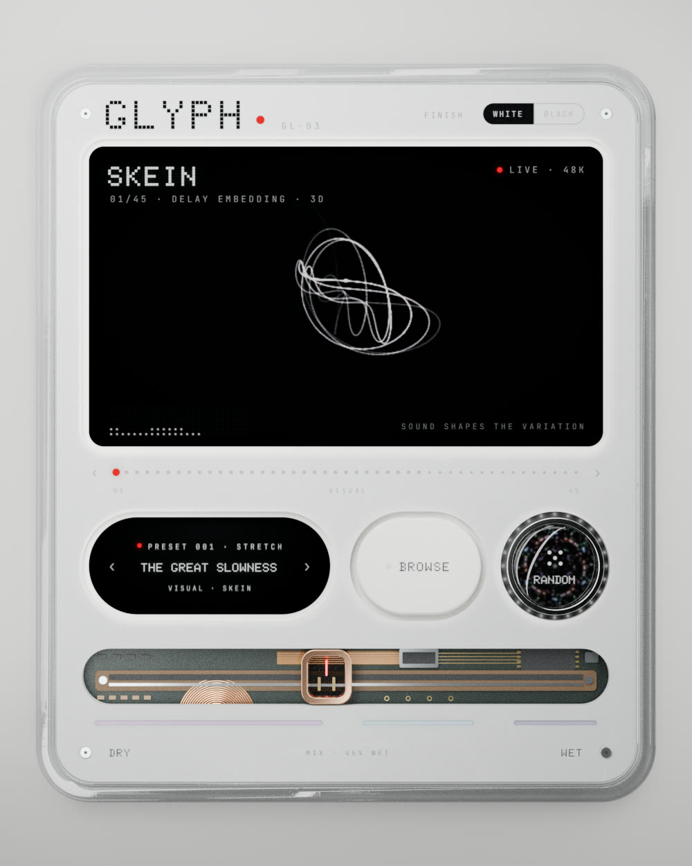 GLYPH vu du dessus